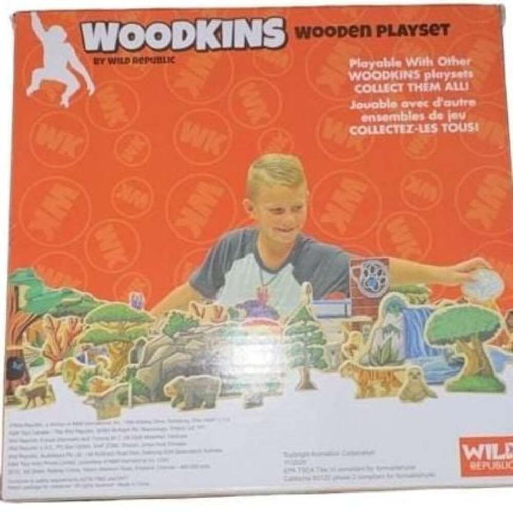 Wild Republic Woodkins Veterinarian Wooden Playset